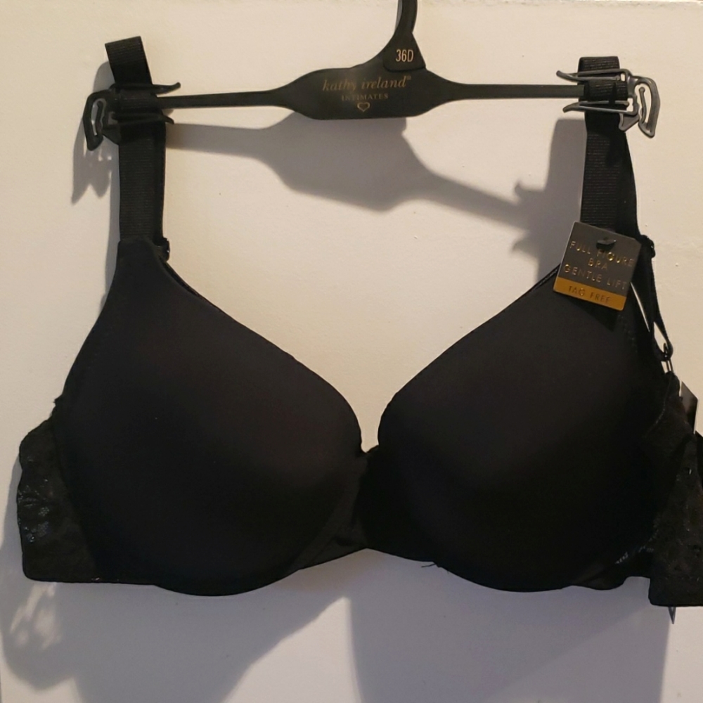 New Kathy Ireland Intimates Full Figure Gentle Lift Tag Free Lace Back Bra